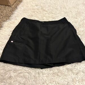 Sportif USA Black Mini Zip lots Pockets skirt outside skort 8 88